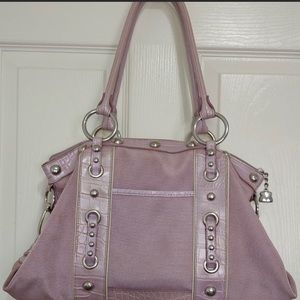 KATHY VAN ZEELAND Lavender Handbag